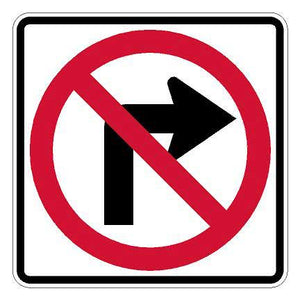 R3-1 No Right Turn Symbol