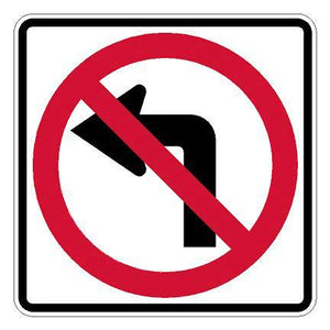 R3-2 No Left Turn Symbol