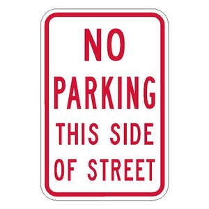 R7-13 No Parking This Side of Street