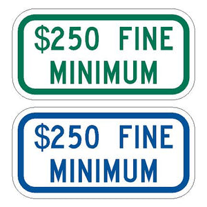 R7-H8b $250 Fine Minimum (Blue or Green)