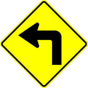 W1-1L Left Turn