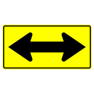 W1-7 Double Headed Arrow